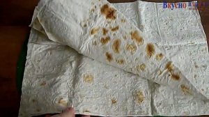 Конверты из лаваша с творогом - отличная закуска!