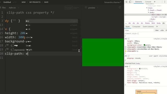 1. clip-path css property смотреть онлайн