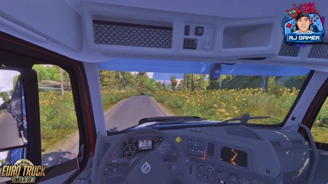 Volvo VNL 2018 bajando por la montaña con 51 toneladas de batería de carro ? EURO TRUCK SIMULATOR 2 смотреть онлайн