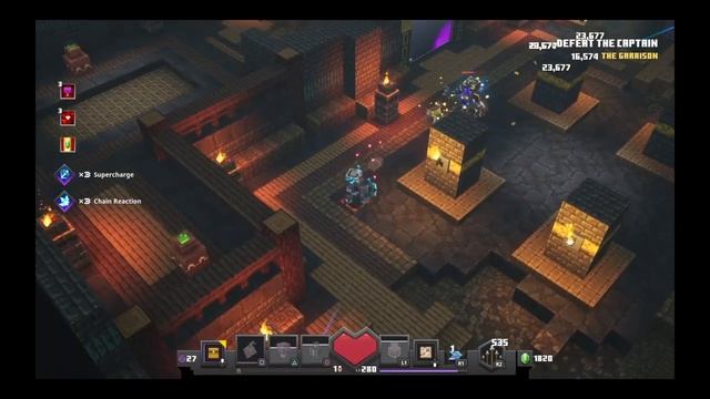 Minecraft Dungeons Howling Peaks DLC Rampart Captain Mini-Boss смотреть онлайн