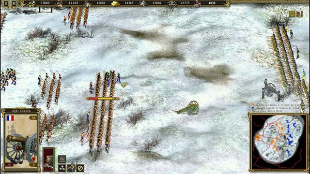 Cossacks 2 Battle for Europe Historical battle Austerlitz. L.L(France) vs Dack70(Rus,Aus)(#12) смотреть онлайн