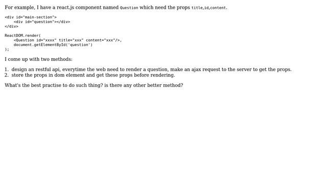 Software Engineering: How to passing variables from php to react.js component? смотреть онлайн