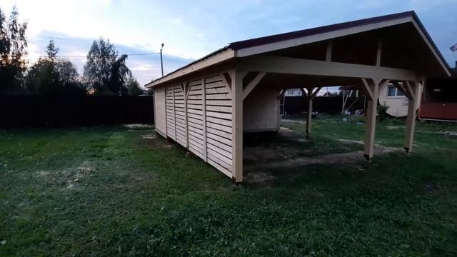 Хозблок с навесом 6 на 9 метров смотреть онлайн