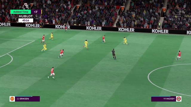 FIFA 22 | Man Utd vs Brentford | Eriksen transfer | Gameplay смотреть онлайн
