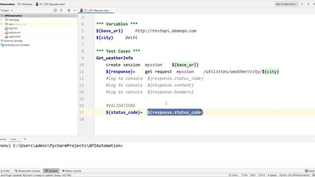 Part 2- GET Request | Rest API Testing using Robot Framework смотреть онлайн
