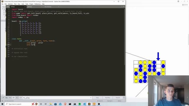 Recreating DeepMind's AlphaZero - AI Plays Connect 4 - Part 2: Intro to Monte Carlo Tree Search смотреть онлайн