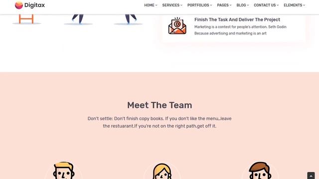 Digitax - SEO and Digital Marketing Agency WordPress Theme смотреть онлайн
