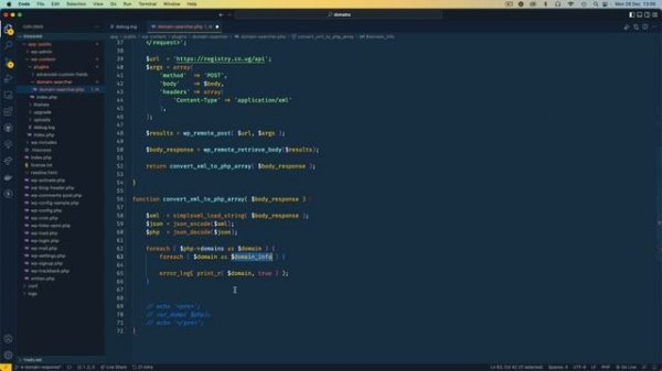 Write a PHP XML Parser:: Format External WordPress API XML string data into array