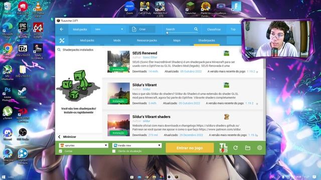 Como instalar SHADERS no Minecraft TLAUNCHER - ATUALIZADO (2023) смотреть онлайн