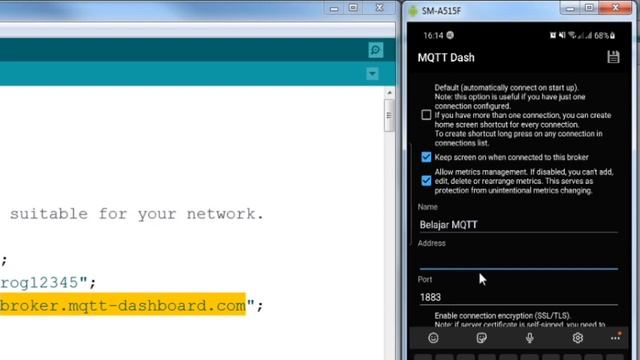 Belajar ESP32 Bagian 18: Aplikasi MQTT Dash untuk mengendalikan led Buildin ESP32. смотреть онлайн