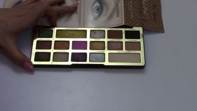 ОБЗОР НА НОВУЮ ПАЛЕТКУ ТЕНЕЙ TOO FACED CHOCOLATE GOLD смотреть онлайн