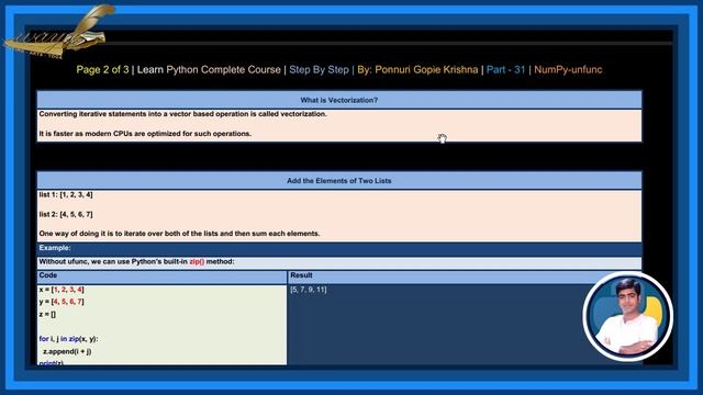 Learn NumPy Complete Course |Step By Step| unfunc |Ponnuri Gopie Krishna |Part-31 смотреть онлайн