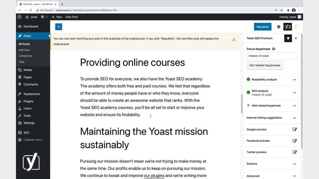 New: Rewrite & Republish feature in Yoast Duplicate Post смотреть онлайн