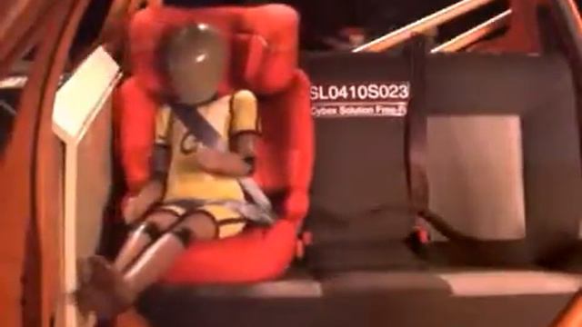 Cybex Free fix front crash test смотреть онлайн