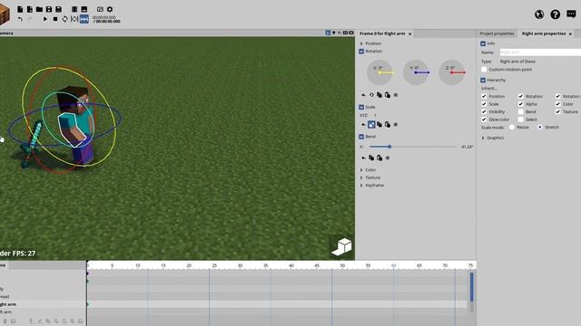 как уменьшить или увеличить объект в Mine imator! смотреть онлайн
