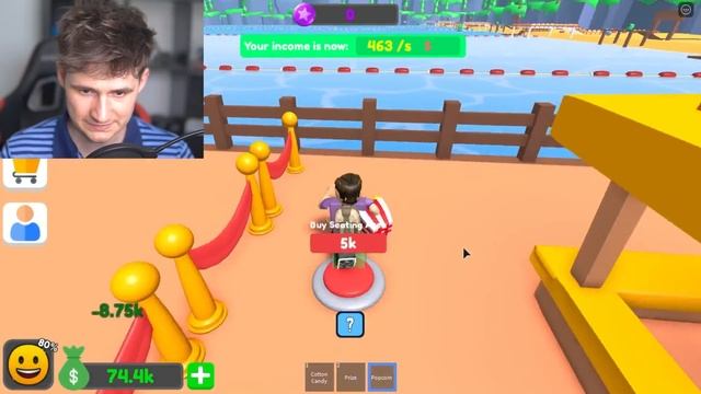 GETTING 9999+ PEOPLE in my CARNIVAL TYCOON! - Roblox смотреть онлайн