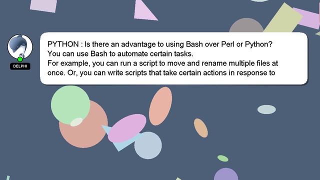 PYTHON : Is there an advantage to using Bash over Perl or Python? смотреть онлайн