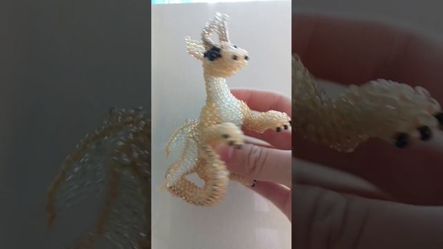 дракон из бисера #амигурумиизбисера смотреть онлайн