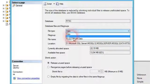 Сжатие Log файла MS SQL смотреть онлайн