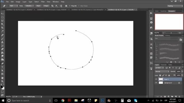 Como dibujar con la pluma como si fuera el pincel en Adobe Photoshop, freeform pen tool смотреть онлайн