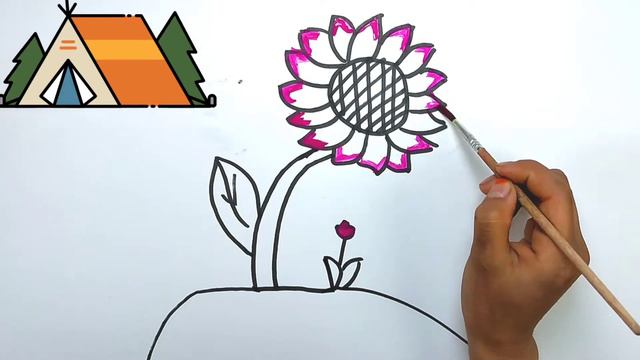 Bolalar uchun kungaboqar chizish/Drawing sunflower for children/Рисунок подсолнуха для детей смотреть онлайн