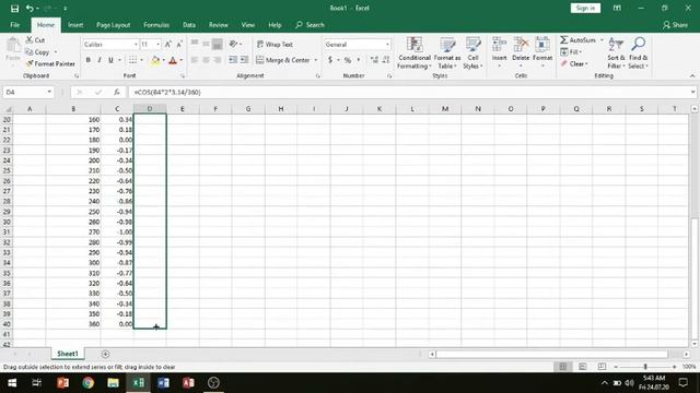 Tutorial microsoft excel : Membuat grafik sinusoidal смотреть онлайн