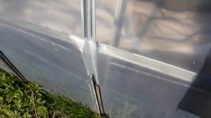 Крепление плёнки на каркасе поликарбонатной теплицы