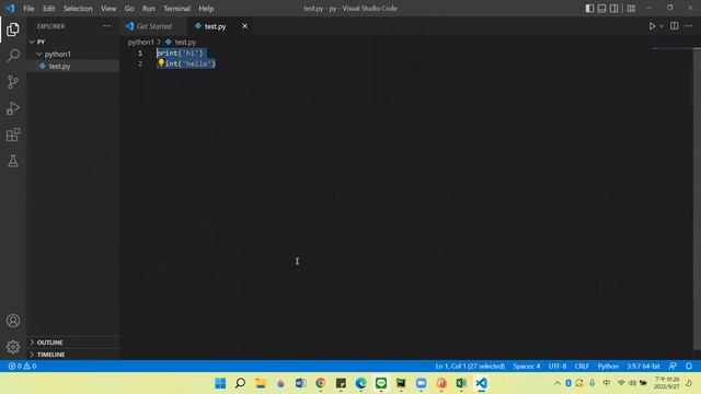 Statistics python 2 _VS code introduction (9/27) смотреть онлайн
