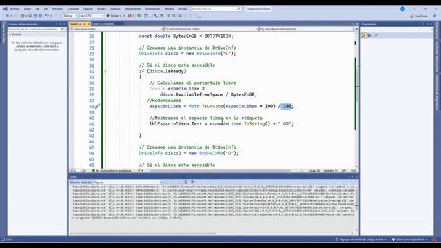 Calcular espacio en Disco Duro con C# смотреть онлайн
