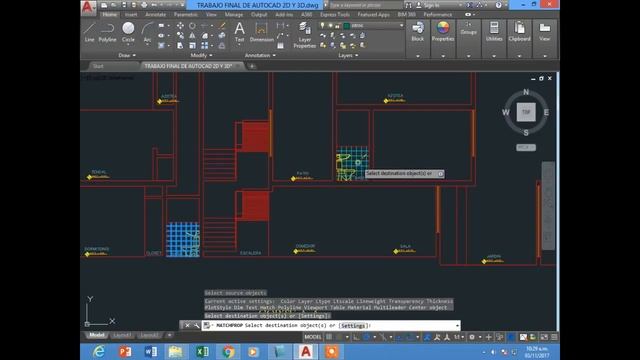 Comando match properties - AutoCad copiar propiedades de hatch смотреть онлайн
