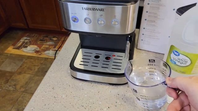 DESCALE VINEGAR FARBERWARE Espresso Maker MILK Frother 28035441 смотреть онлайн