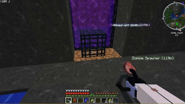 Portal/Gravity Gun Mod - Minecraft - Pig Spawner Glitch Tutorial смотреть онлайн