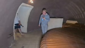 Баня из глины «Кружева» для Американца, в банном комплексе Гуси-Лебеди