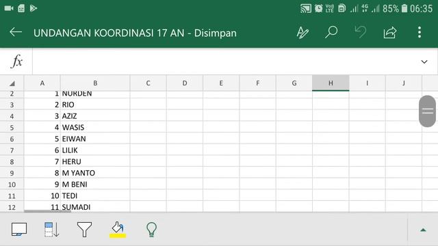 Cara Mengurutkan Data Sesuai Abjad dengan Excel Android смотреть онлайн