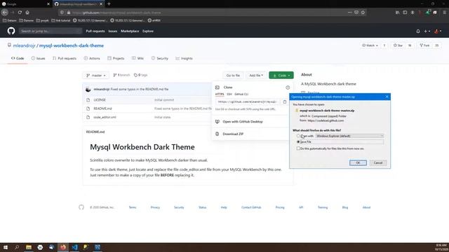 MySQL Workbench Dark Theme