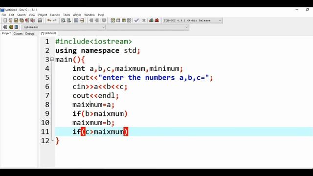 Program to find Maximum and Minimum numbers in C++ using if Statement | Maximum and Minimum in C++ смотреть онлайн