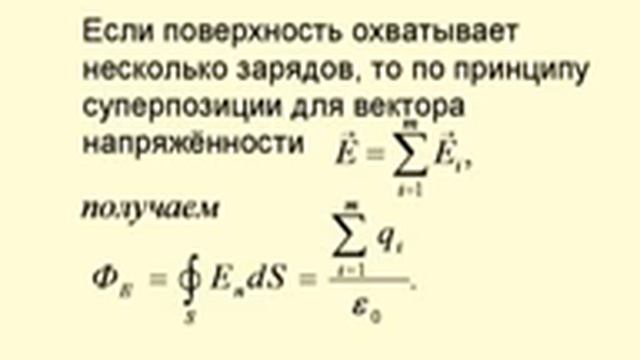 Поток вектора напряженности смотреть онлайн