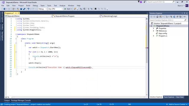 C# tips and tricks 31 - Measure Execution Time using Stopwatch | How to find task execution time? смотреть онлайн