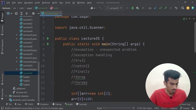Exception Handling in JAVA - Complete Guide | JAVA + DSA COURSE смотреть онлайн