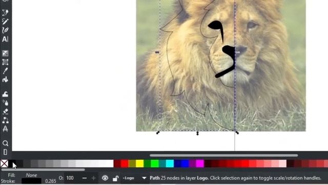 Inkscape | Inkscape Logo Design | lion logo смотреть онлайн