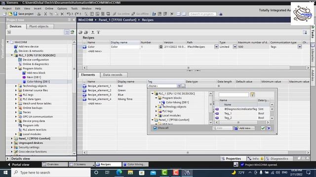 Recipe Data View & PLC Data Block in TIA Portal V17 смотреть онлайн