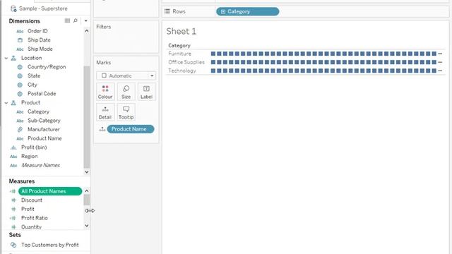 How to Replace Hidden Marks With a Scroll Bar in Tableau смотреть онлайн