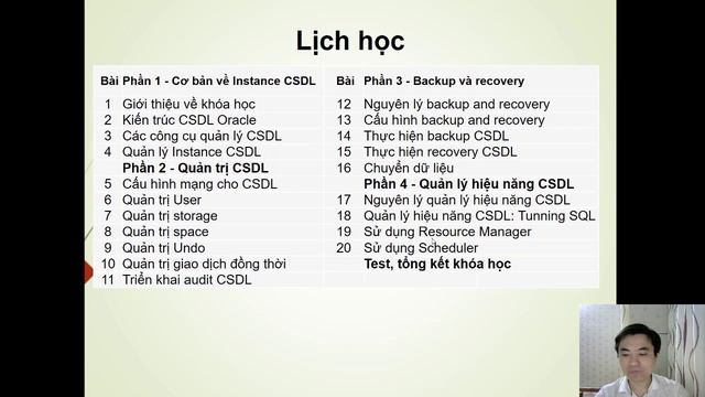 Giới thiệu về khóa học "Quản trị CSDL Oracle 12c cơ bản" | Oracle Database Tutorial | Trần Văn Bình смотреть онлайн