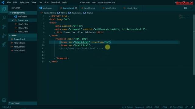 HTML darslari | 13-dars. Frame va iframe смотреть онлайн