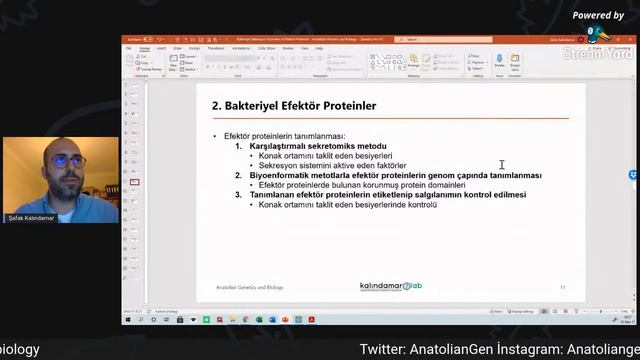 Dr. Şafak KALINDAMAR ile 'Bakteriyel Sekresyon Sistemleri ve Efektör Proteinler' смотреть онлайн