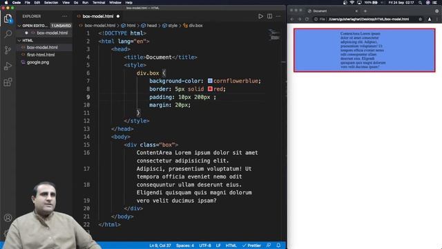 Learn the CSS box model | CSS padding property, CSS margin property, and CSS border property смотреть онлайн