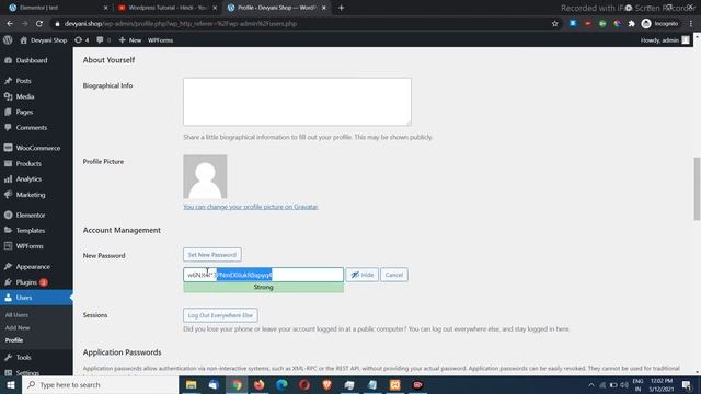 Wordpress Admin Password Change смотреть онлайн