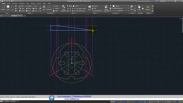 A doua proiectie in Curs Autocad LT Workshop смотреть онлайн