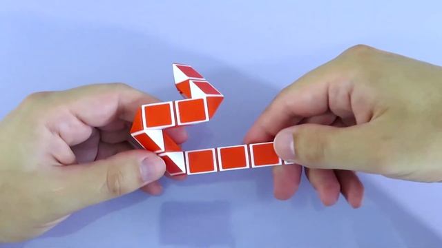 ПИРАМИДА из змейки Рубика - схема сборки на уроке геометрии. Фигура № 80 смотреть онлайн