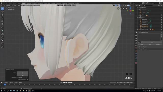 [Blender 2.8] Anime Characters Hair смотреть онлайн